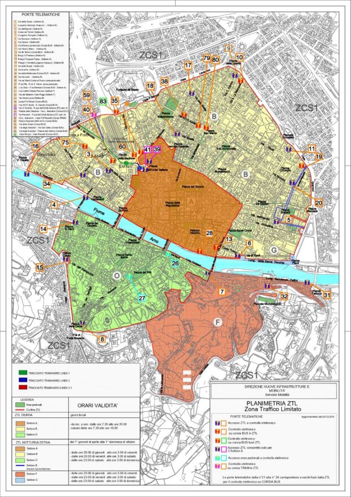 Mappa ZTL Firenze