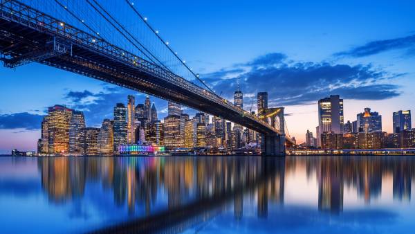 new york Cineturismo al Ponte di Brooklyn, New York
