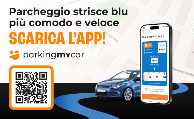 Banner app per striscia blu