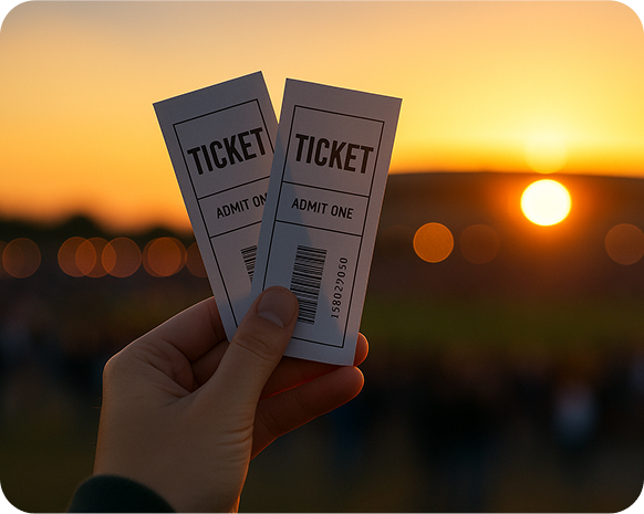parcheggio ticket evento Biglietti per concerto