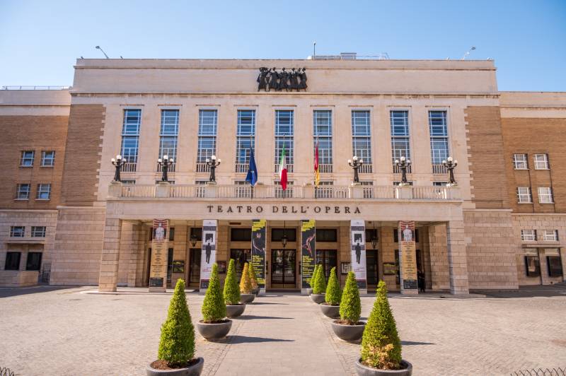teatro opera roma Facciata del Teatro dell'Opera di Roma