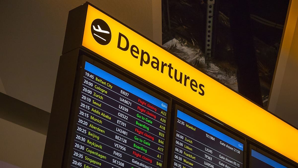 Malpensa partenze: tabellone voli