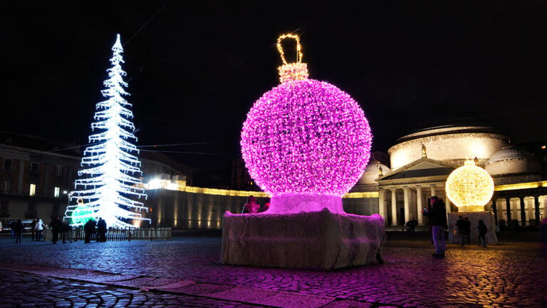 Piazza del Plebiscito a Natale