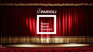Teatro Parioli programma: palcoscenico e logo ufficiale