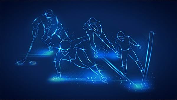 Hockey su ghiaccio immagine decorativa