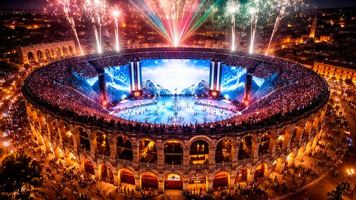 Chiusura Olimpiadi Invernali 2026 all'Arena di Verona
