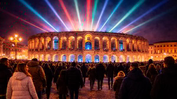 Chiusura Olimpiadi: pubblico esterno Arena