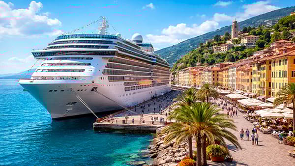 Mini crociere: nave ferma in un porto turistico