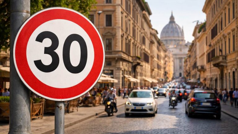 Zona 30 nel Centro Storico di Roma