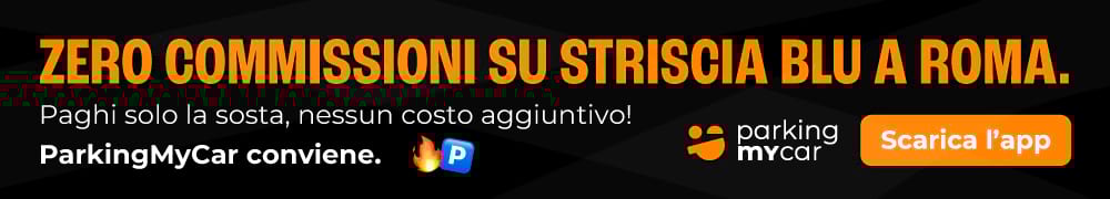 Banner striscia blu Roma