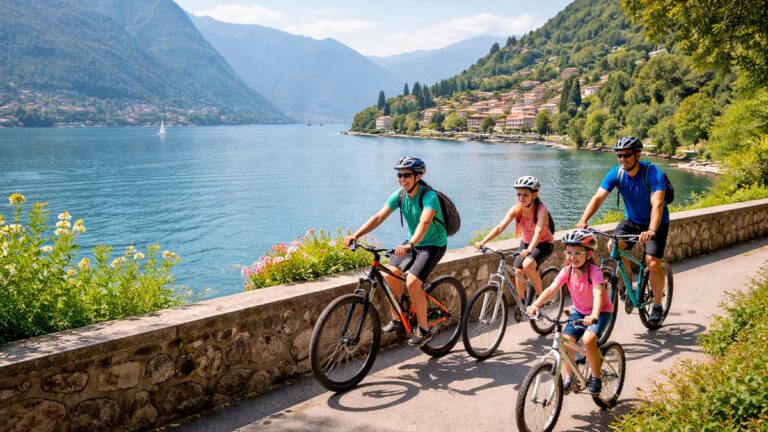 Giro del lago di Como in bici