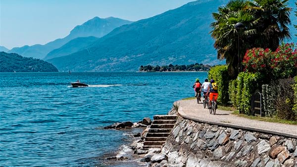 giro del lago di como in bici