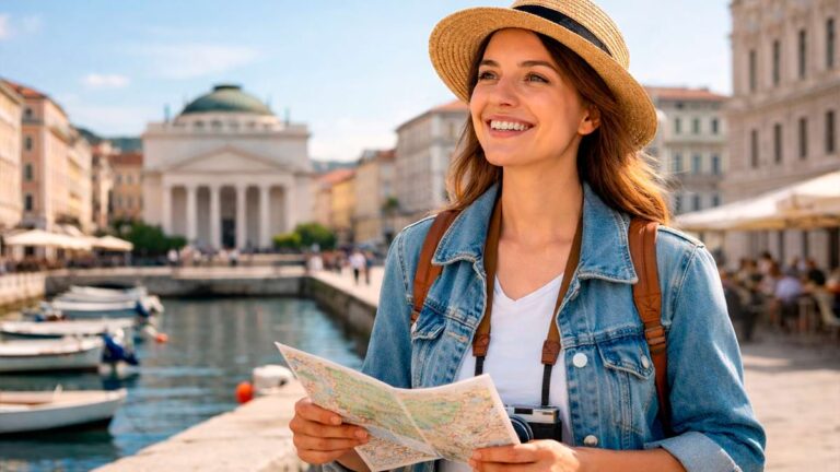 Musei Trieste: turista visita la città