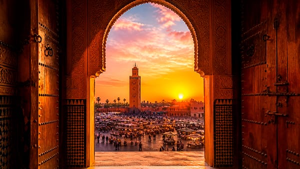 Vista città imperiale del Marocco
