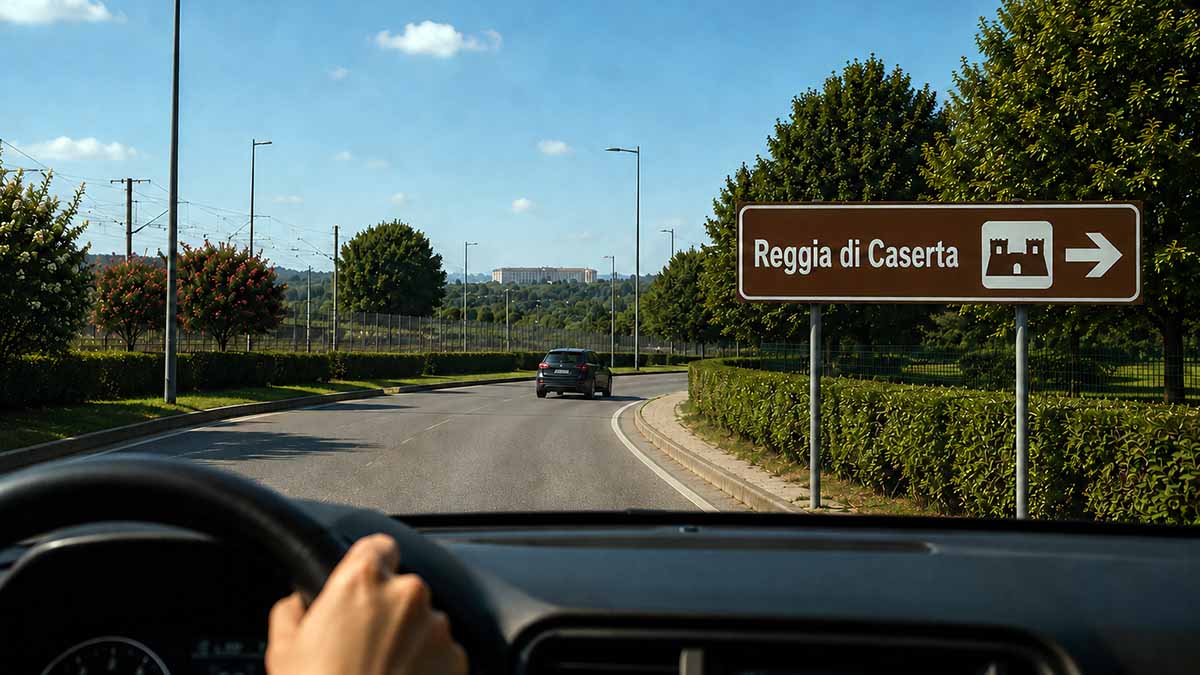 Come arrivare alla Reggia di Caserta
