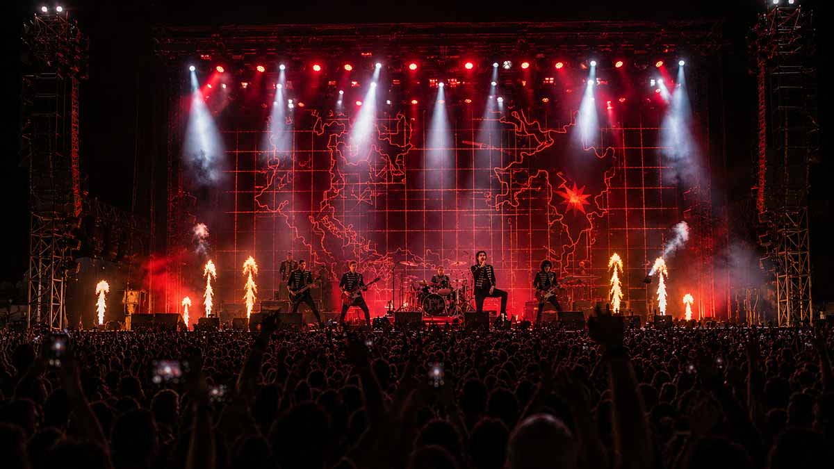 Palco My Chemical Romance alla Visarno Arena