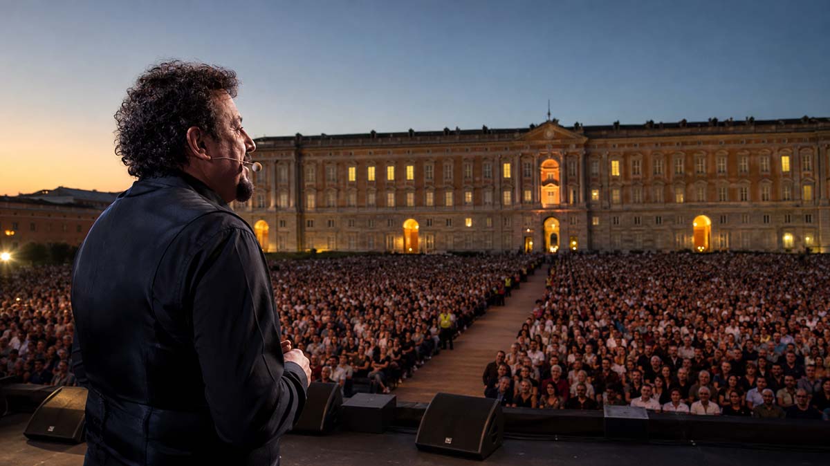 Enrico Brignano alla Reggia di Caserta