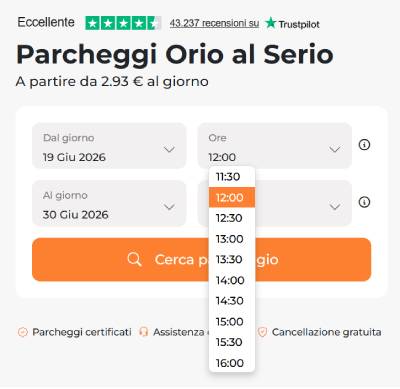 Ricerca parcheggi Orio al Serio Ricerca parcheggi Orio al Serio
