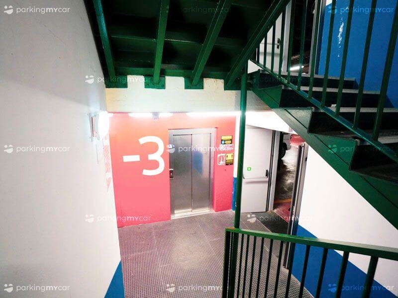 Rampa scale accesso terzo piano sotterraneo