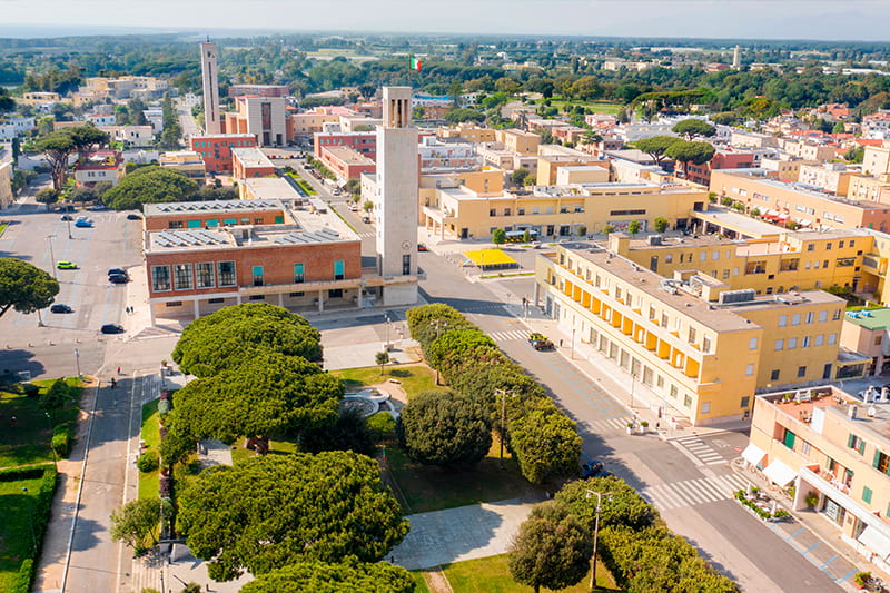 Vista panoramica Sabaudia