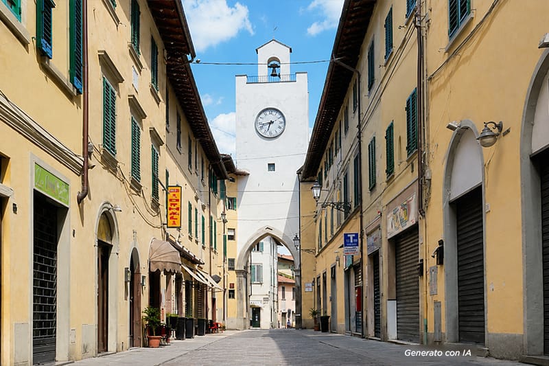 Vista sul centro storico di Borgo San Lorenzo