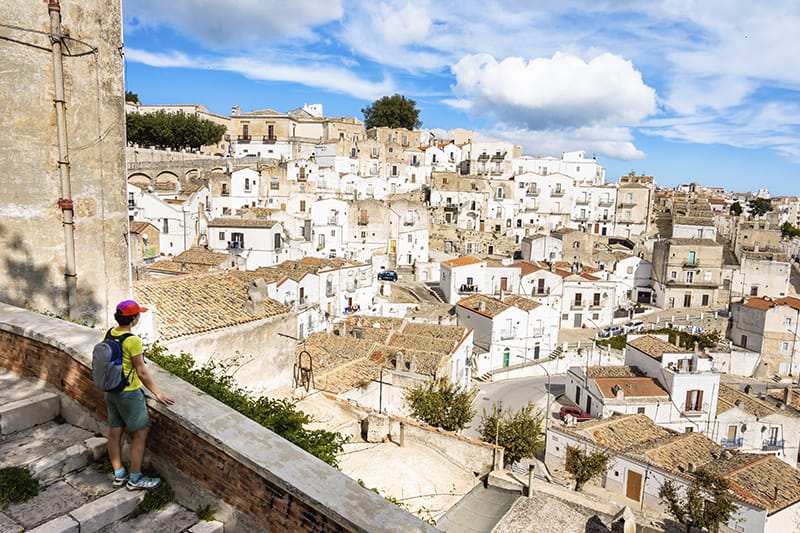 Vista del centro storico di Monte Sant'Angelo