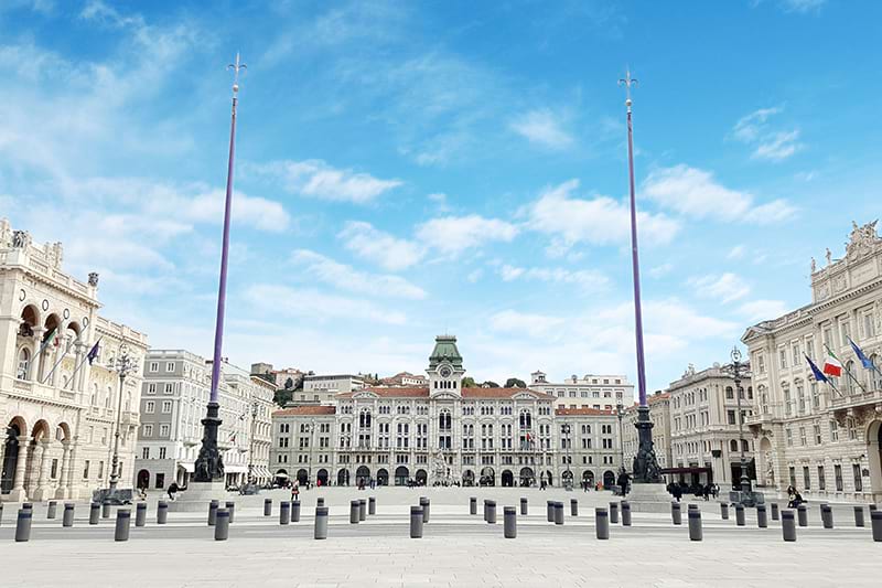 Vista della Piazza dell'Unità d'Italia di Trieste
