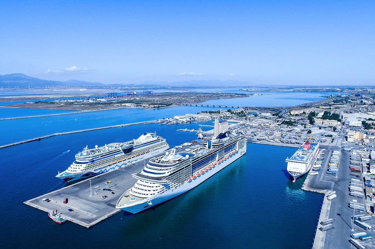 Vista panoramica Porto di Cagliari