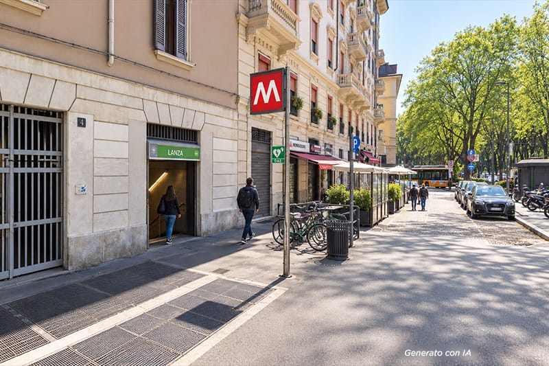 Fermata metro Lanza Milano