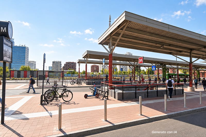 Fermata metro Bisceglie Milano