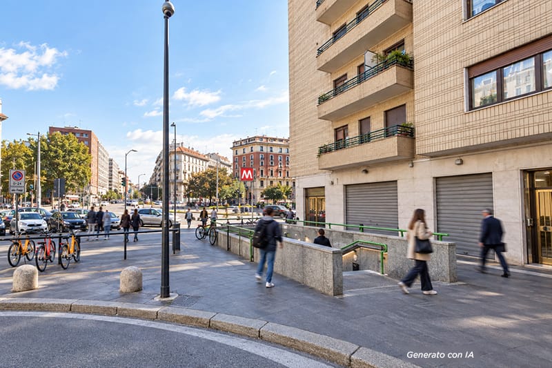 Fermata Metro Caiazzo Milano