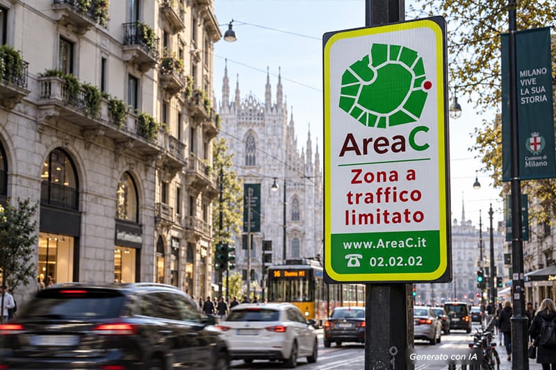 Zona di Milano in Area C