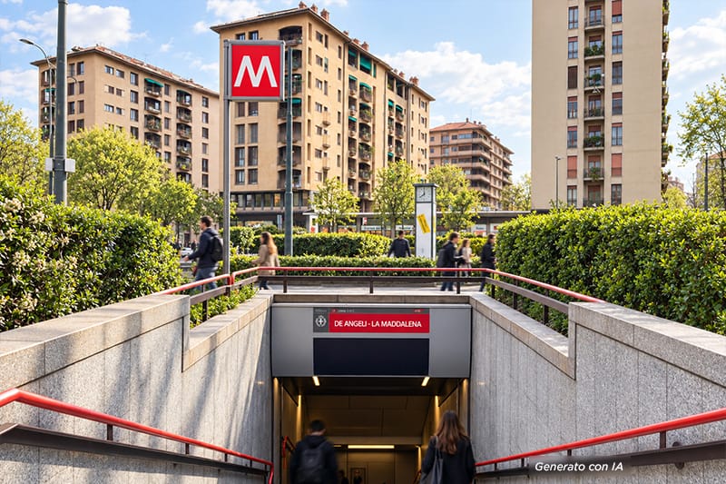 Fermata Metro De Angeli Milano