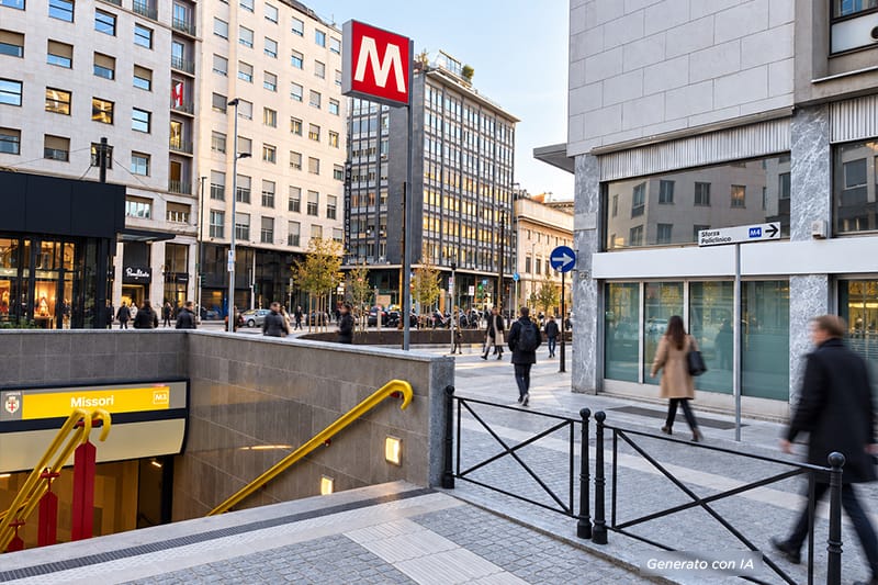 Fermata metro Missori Milano